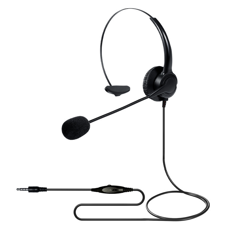 head wear telephone traffic headset customer service electric sales online course teaching business office desktop computers and laptop mobile game headset Item Picture
