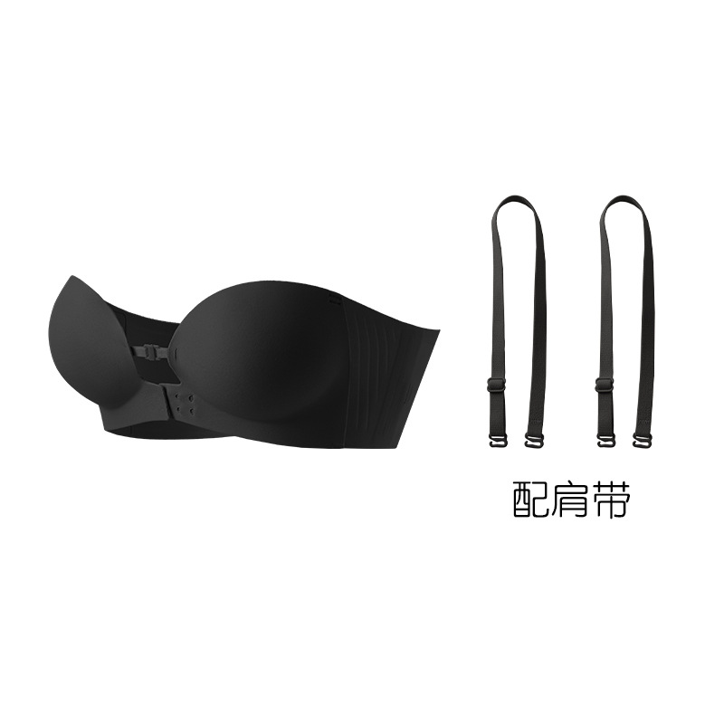 strapless adjustable front button underwear female lucky same invisible seamless small breasts big push up anti-slip backless bra cotton Application Scenario