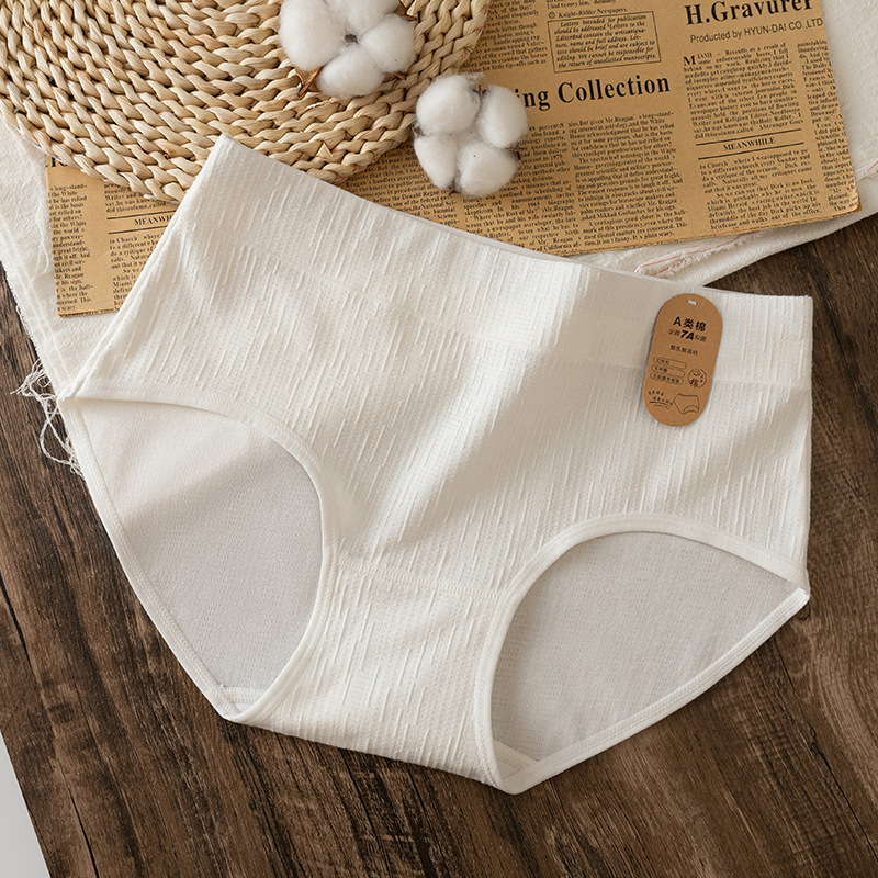 class a baby cotton women's underwear fiberglass antibacterial raw cotton underwear women's plus size cotton breathable girls' briefs Item Picture