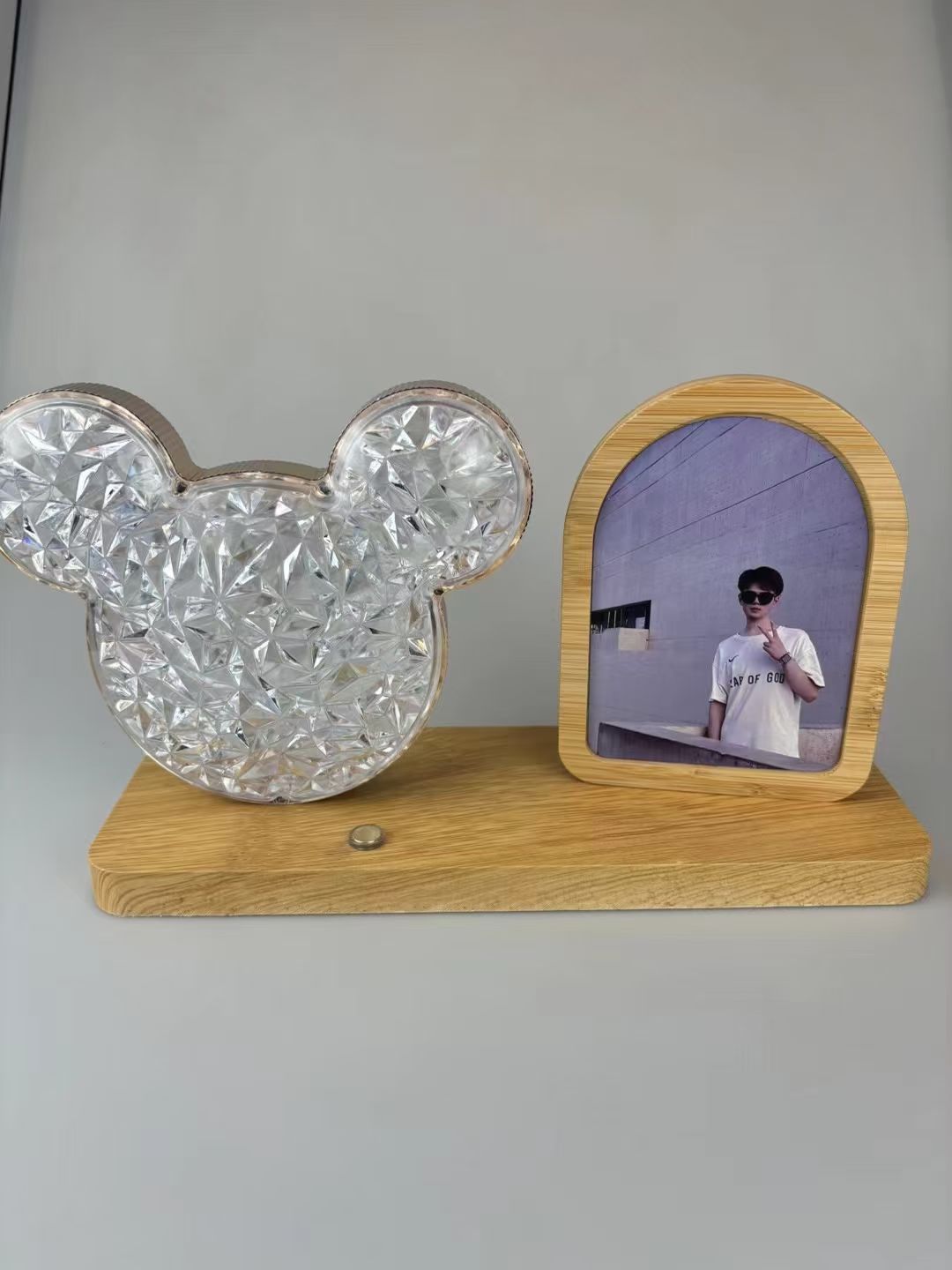 Touch screen switch with light, photo frame, density board photo frame, desk lamp photo frame processing, custom photo frame, photo frame mirror, plastic photo frame, photo frame factory detail image 11