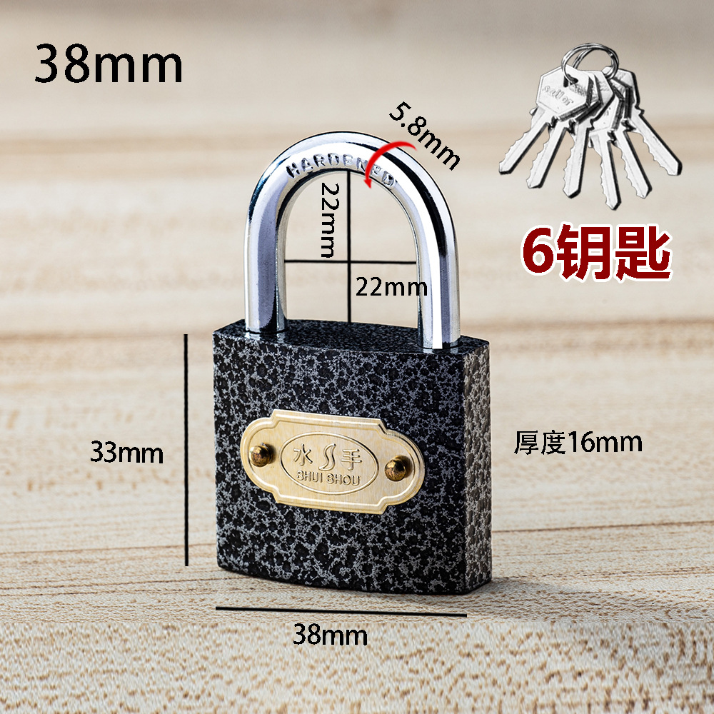 imitation copper padlock single open unlock door lock dormitory cabinet longevity safe lock small lock 9 key lock factory wholesale Application Scenario