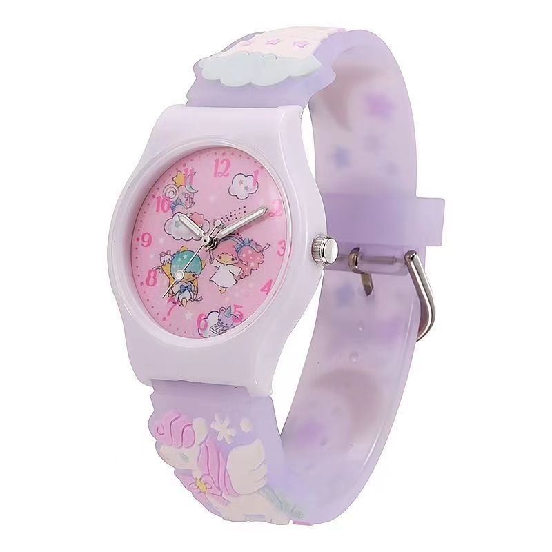 new cute cartoon children's watch good-looking jelly primary school student watch quartz watch gifts for boys and girls Specification drawing