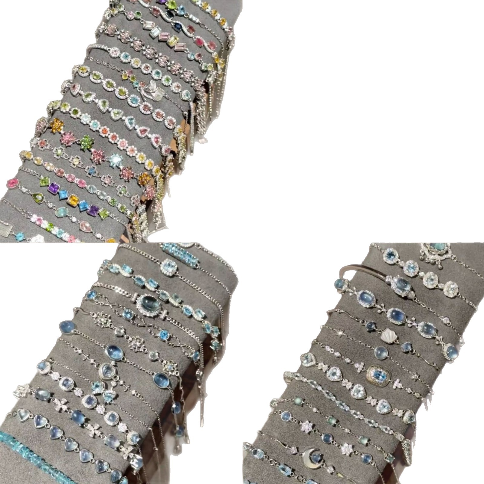 high-grade light luxury zircon four-petal flower bracelet women's fashion all-match cross-border bracelet chinese valentine's day jewelry yiwu accessories Item Picture