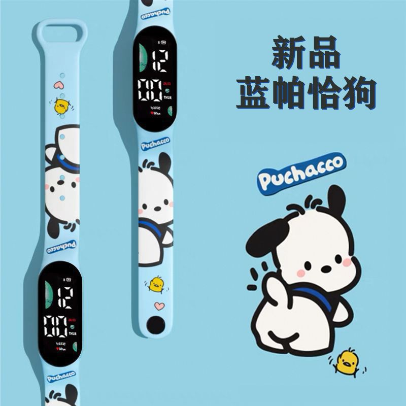 new pacha dog cartoon electronic watch primary school student cute children cartoon printed led sports watch wholesale full figure
