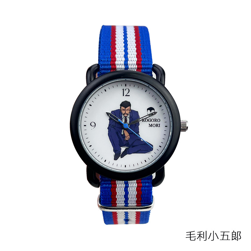 detective conan watch cute cartoon fashion student boys girls children quartz electronic watch birthday gift details Picture