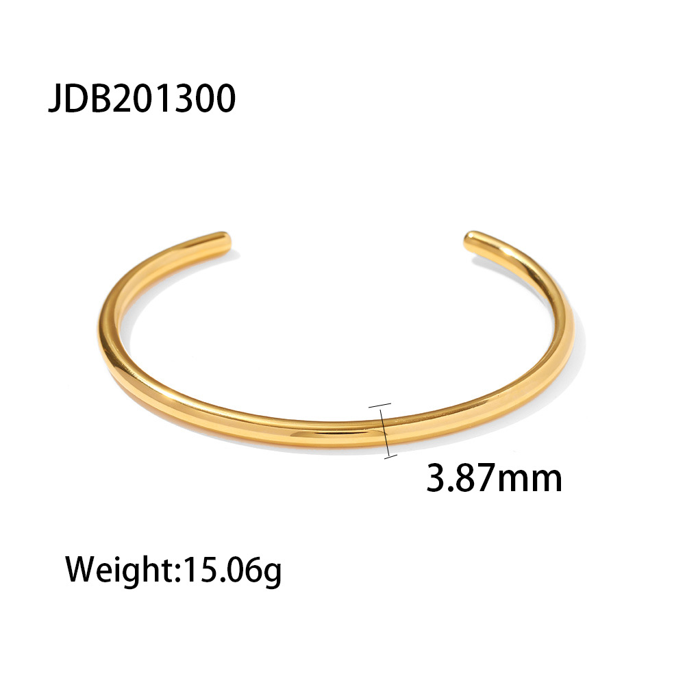 jieding european and american stainless steel bracelet women's non-fading jewelry light luxury high sense ornament cross-border hot titanium steel bracelet Specification drawing