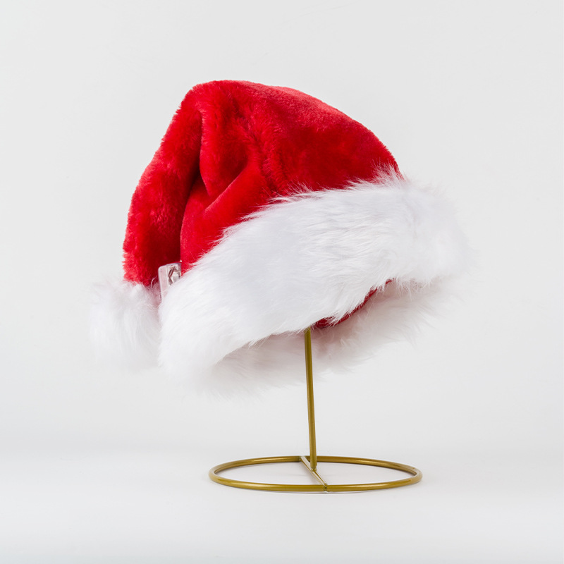 christmas hat cross-border led light plush adult and children christmas hat christmas party dress up christmas decorations Item Picture