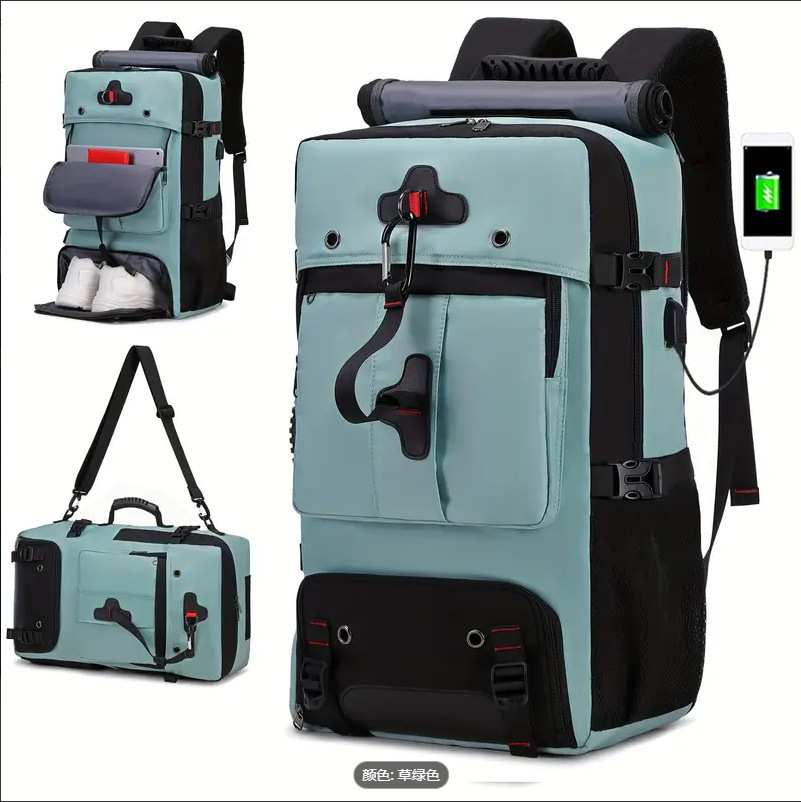 cross-border men's mountaineering hiking backpack large capacity outdoor waterproof and hard-wearing breathable multi-layer storage computer backpack Specification drawing