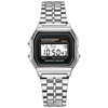 foreign trade popular style led electronic watch wr f91w steel belt a159 harajuku style kakashi watch multi-function watch Item Picture