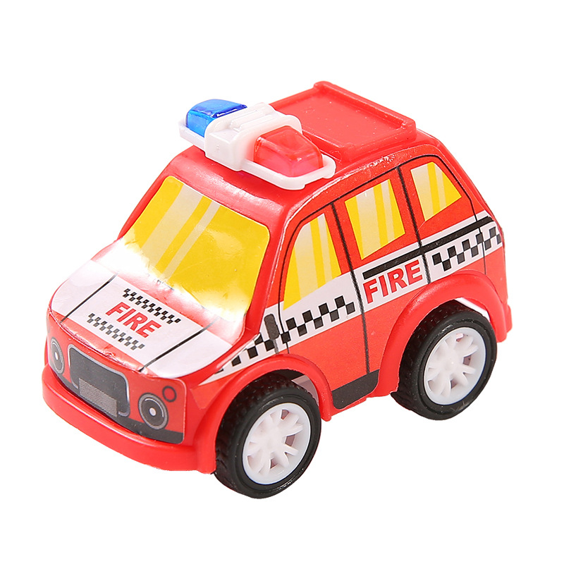 children's pull back car fire truck engineering vehicle mini car model little boy car excavator toy gift Item Picture