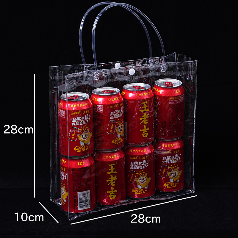 spot transparent pve handbag wholesale plastic gift with hand gift bag simple transparent pvc gift bag customizable Application Scenario