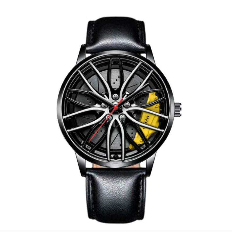 2024 foreign trade trend automatic quartz movement men's watch wheel non-mechanical watch watch fashion men's watch Specification drawing