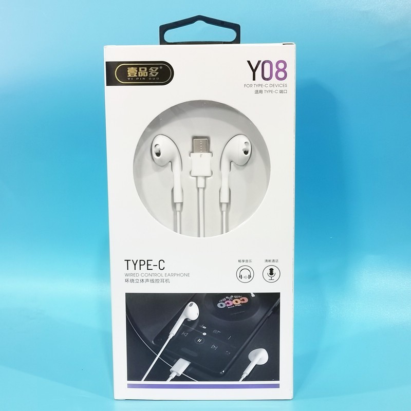 wholesale in-ear headset for huawei pingguo smartphone 3.5 interface type-c interface headset full figure