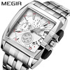 one piece dropshipping popular megir megir men's steel strap watch sports outdoor men's square watch 2018 Specification drawing