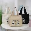 new canvas bag lunch bag handbag outdoor fashion mummy bag lunch box bag office worker handbag women's bag Application Scenario