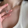 2024 new hollow butterfly necklace for women niche design light luxury fashion all-match trendy net red necklace jewelry Specification drawing