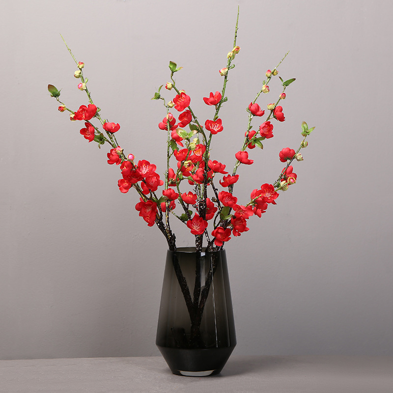 simulation peach branches peach tree living room home decoration dance artificial/fake flower decoration landscape plastic fake flower Application Scenario