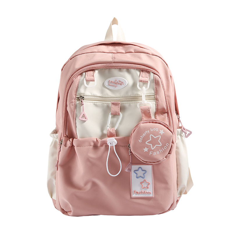cross-border factory backpack women's 2025 new schoolbag korean style middle school students large capacity good-looking backpack Item Picture