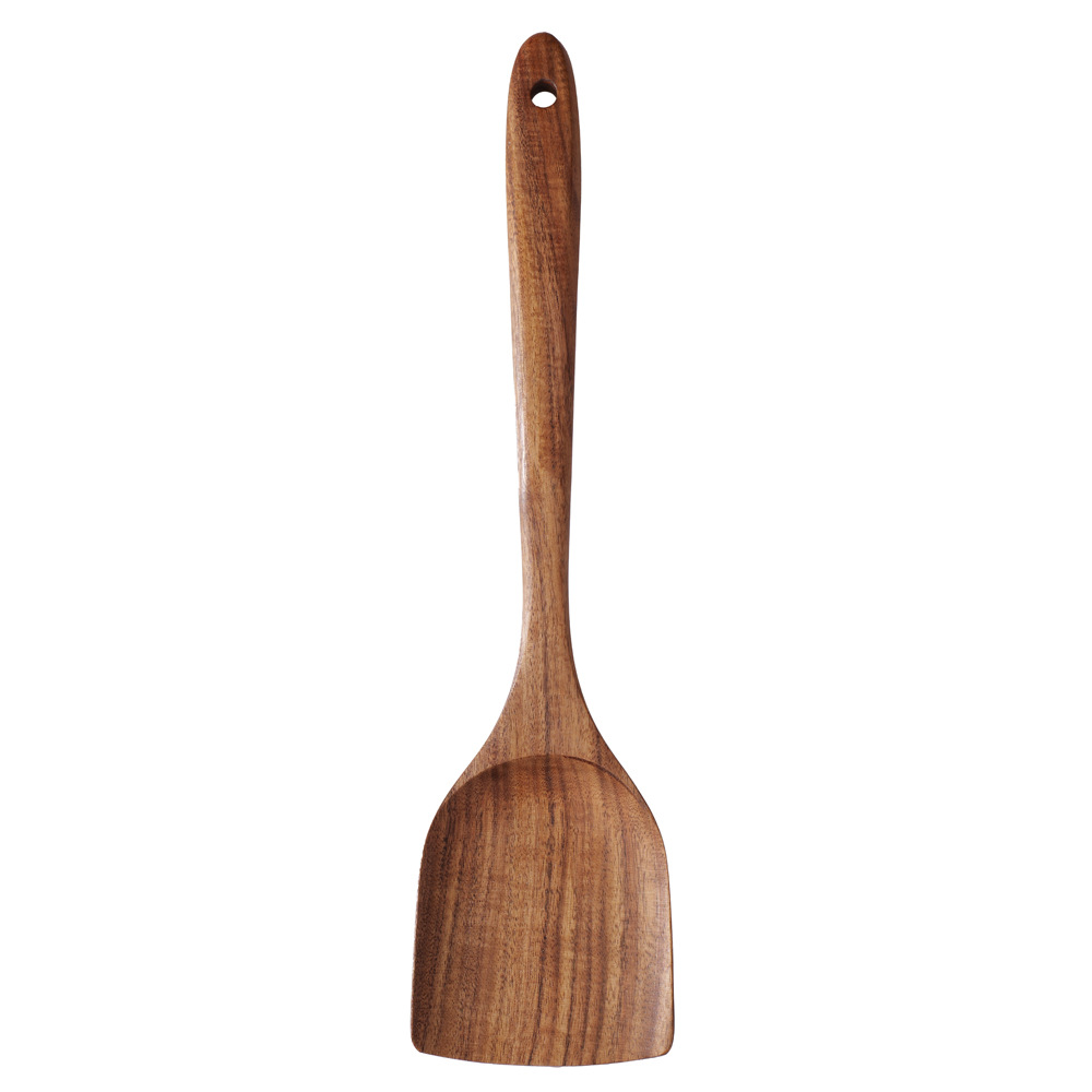 cattle carpenter cross-border lobular acacia mangium spatula frying pan spatula spoon wooden turner teak kitchenware set wooden Item Picture