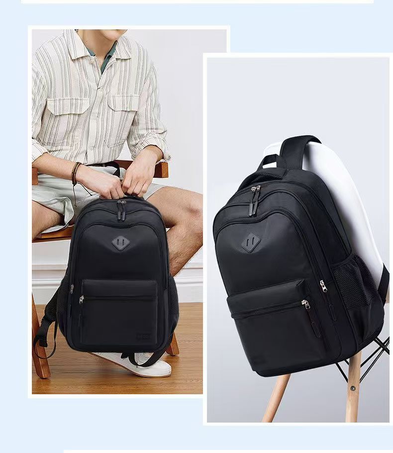 backpack men's large capacity casual trend schoolbag early high school and college student travel business sports extra large backpack Specification drawing