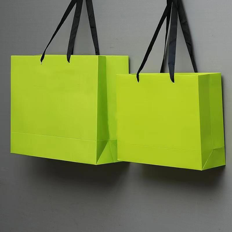 clothing store handbag customized printable logo ornament beauty shop gift bag take-out shopping kraft paper bag spot full figure