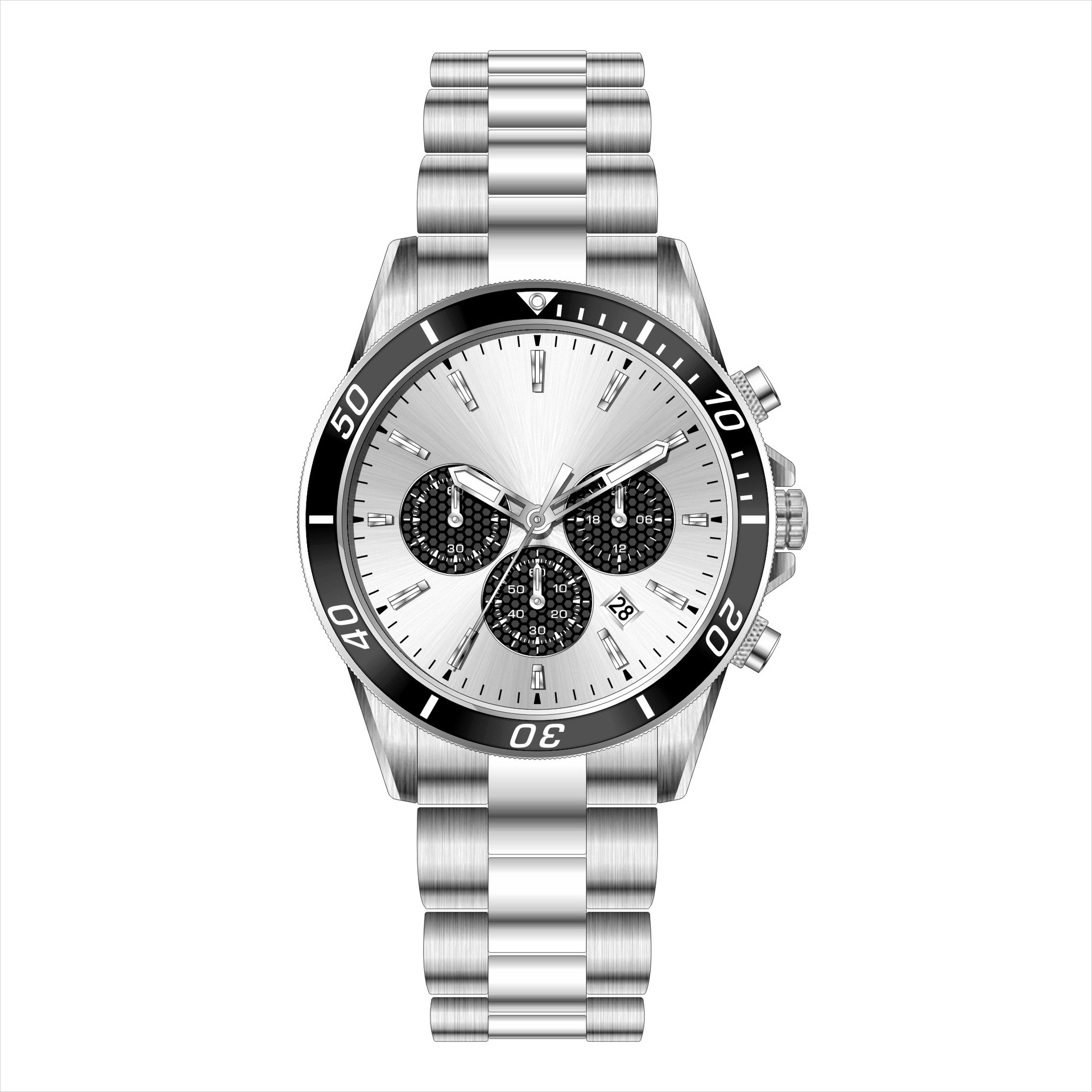 foreign trade cross-border high-end business steel belt watch men's quartz watch waterproof brand watch men's watch one piece dropshipping Application Scenario