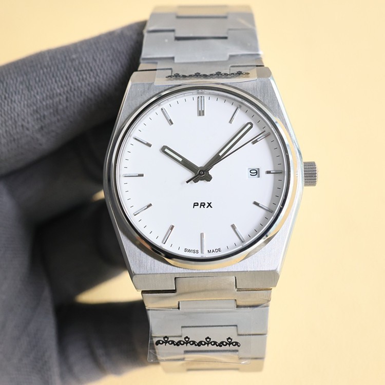 tianjiasuo prx super player luminous solid steel quartz waterproof men's watch details Picture