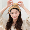 ins style  hair band face wash headband girls makeup remover hair cover flannel confinement headscarf non-slip headband bandeau Application Scenario