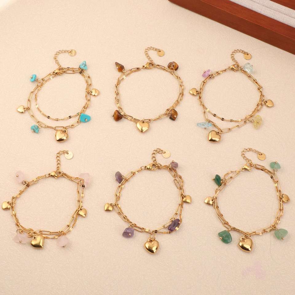 情侣水晶手链手串时尚饰品手饰女男简约手链情侣款手链手串手饰品礼物