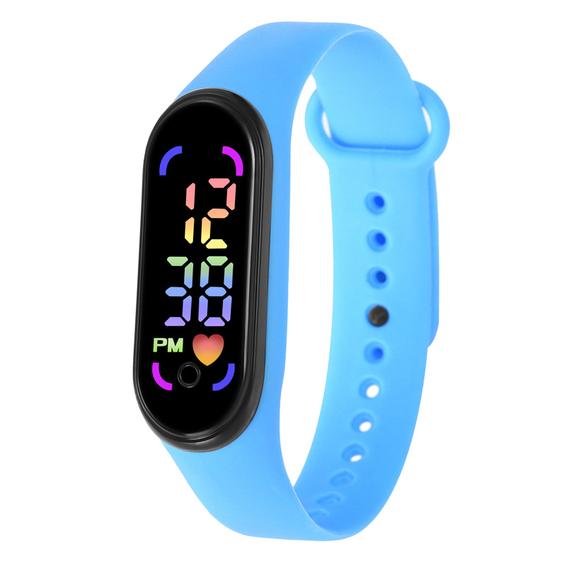 electronic watch led bracelet waterproof sport watch universal men's and women's korean-style simple fashion student watch digital Specification drawing