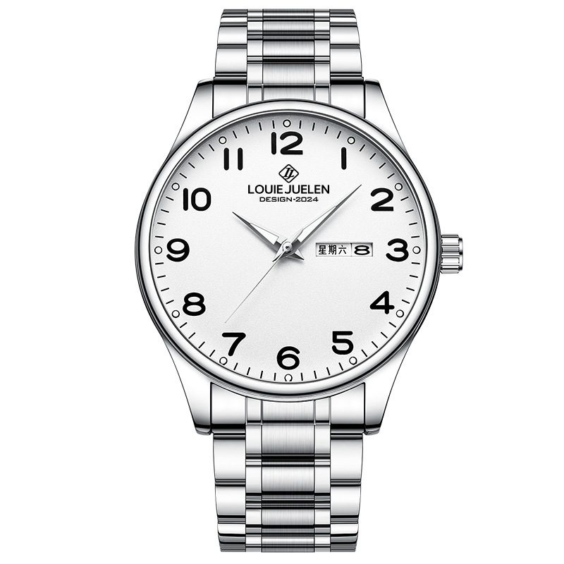 cross-border foreign trade new large dial luminous steel strap old couple watch waterproof quartz watch men's watch wholesale Application Scenario