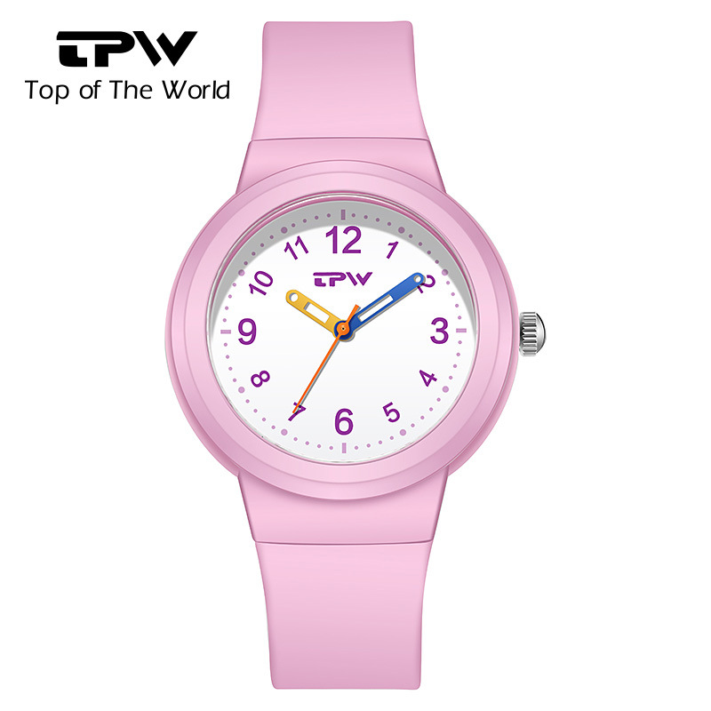 children's quartz watch cute high school primary school student waterproof simple men's and women's same pointer watch niche wholesale Specification drawing