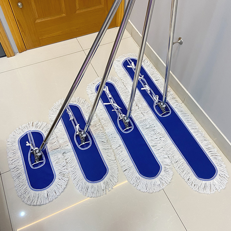 flat mop large dust mop hotel factory household large mop flat mop cotton thread mop 406080 wide mop dust removal details Picture