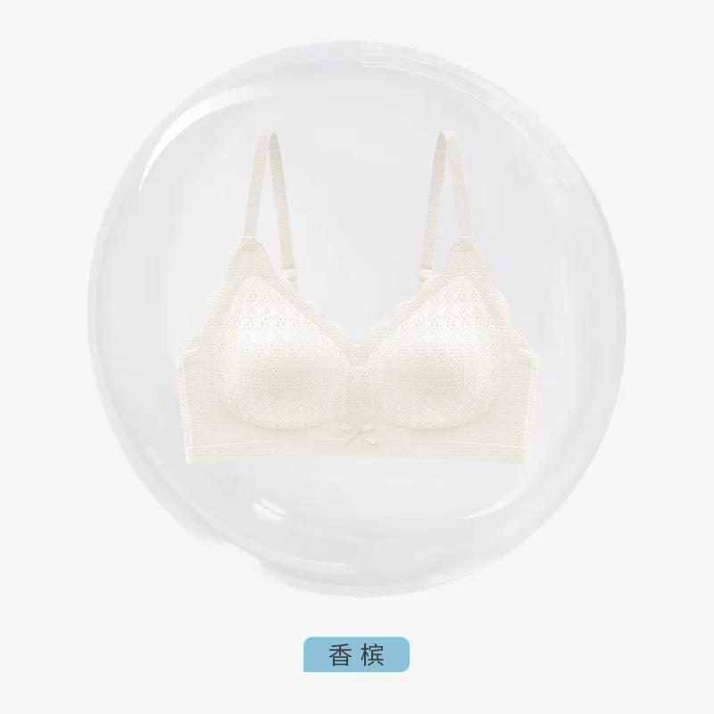 langsha seamless underwear for women push up small size nude feel breathable spring and summer thin cool feeling lace beautiful back bra for women Application Scenario