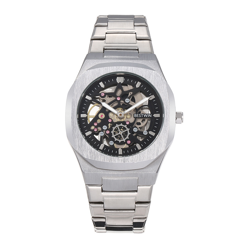 fashion alloy watch men's watch bestwin hollow butterfly clasp live broadcast foreign trade men's quartz watch watch wholesale full figure
