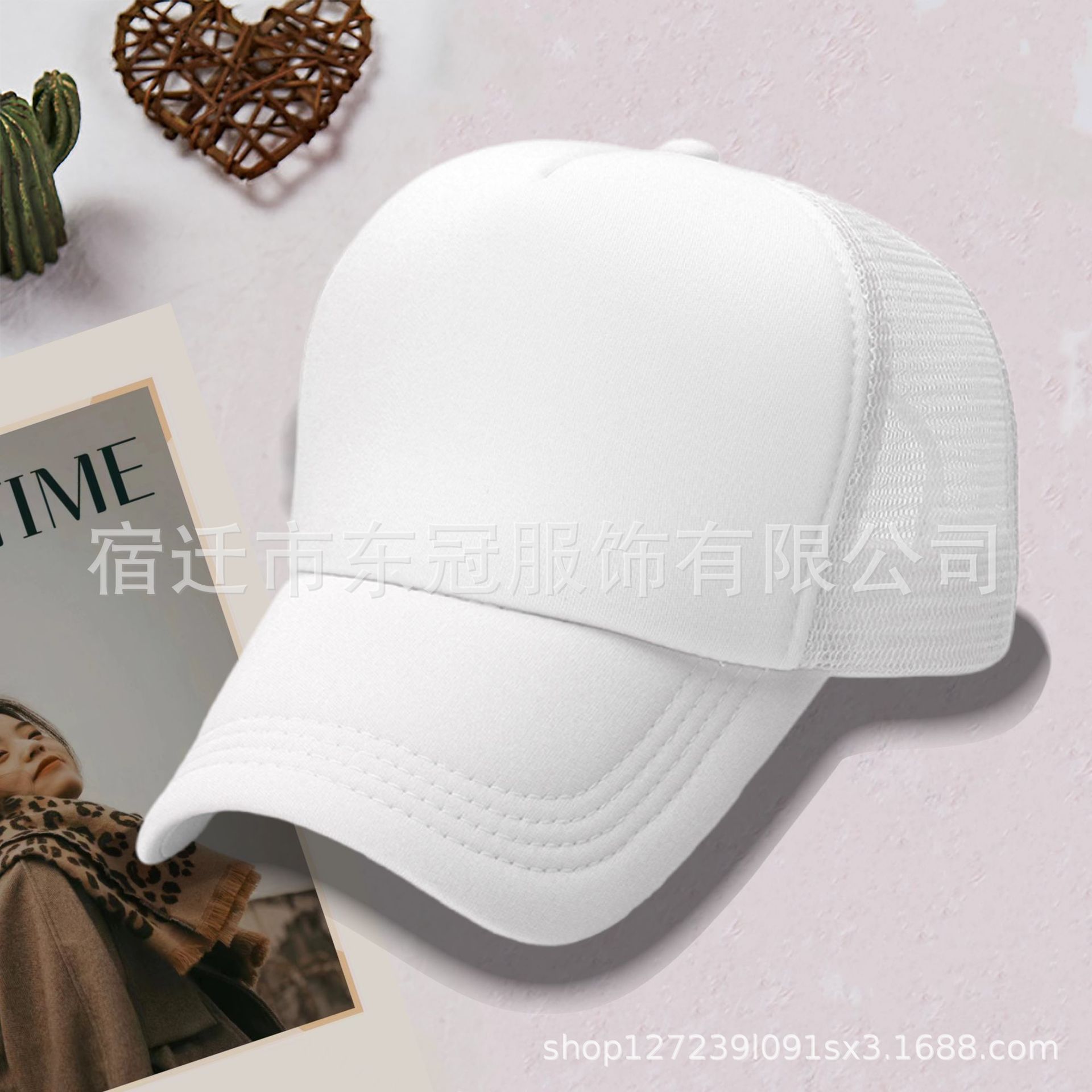 sponge mesh cap customized small batch printing embroidery outdoor traveling-cap advertising cap sun-proof breathable hat Specification drawing