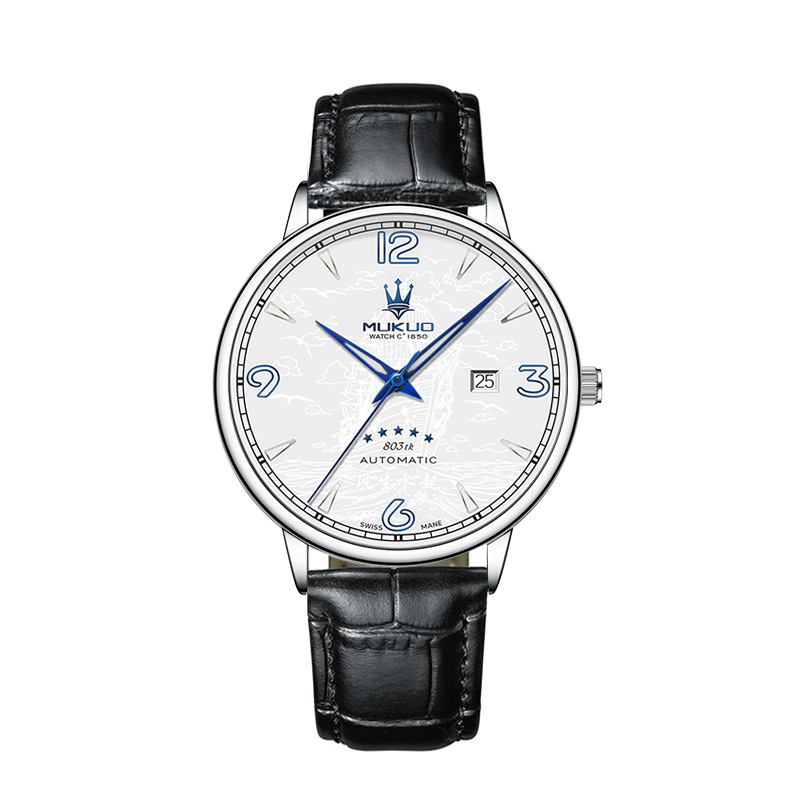 mukuo great wall wanli js steel watch tik tok live stream cloud warehouse popular foreign trade fake mechanical men's watch full figure