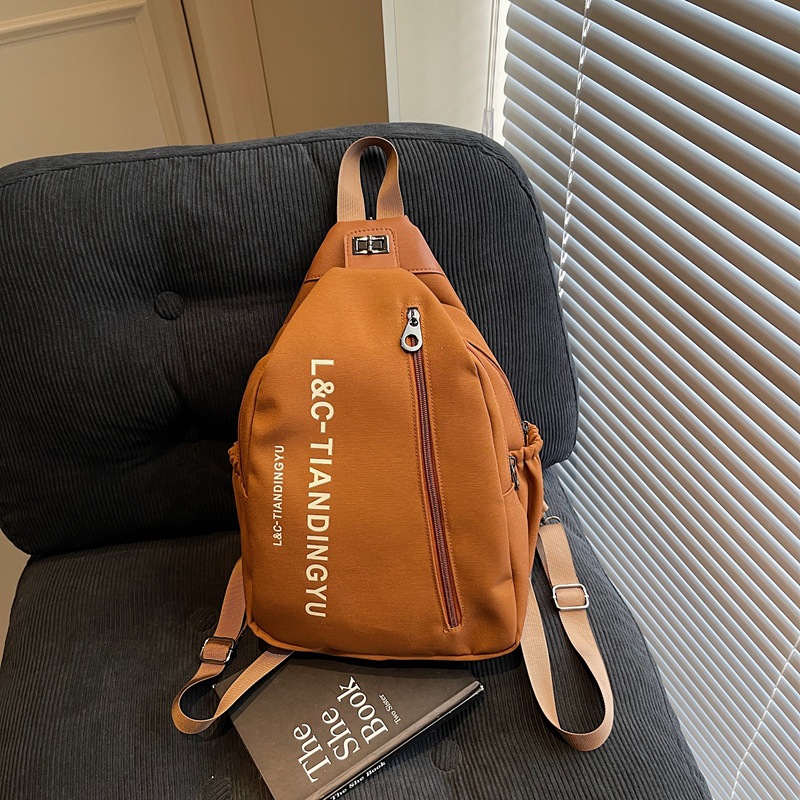 multi-functional portable backpack trendy chest bag one-shoulder crossboby bag women's multi-compartment casual large capacity bag Specification drawing