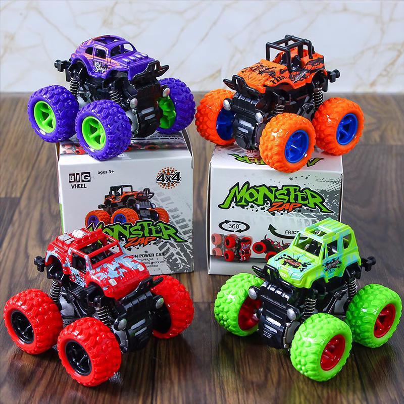 children's inertia four-wheel drive toy car boys stunt off-road vehicle boy little child toy stall stall wholesale full figure