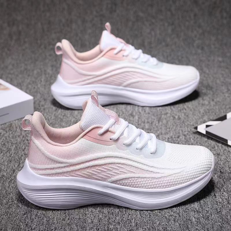 women's sports shoes new spring and autumn non-slip soft bottom and wear resistance mesh breathable casual shoes versatile ultra-light running shoes details Picture