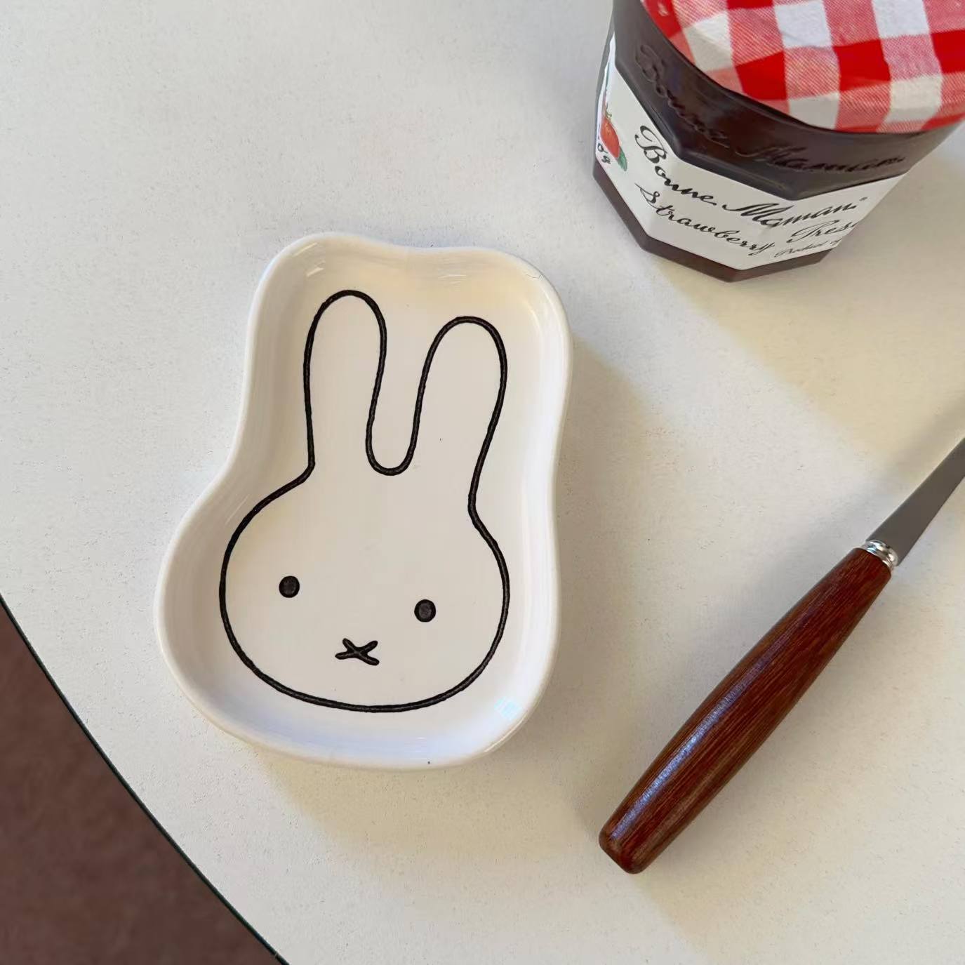 japanese  saucer dish household ceramic soy sauce dish bone dish cute mini saucer multifunctional seasoning dish details Picture