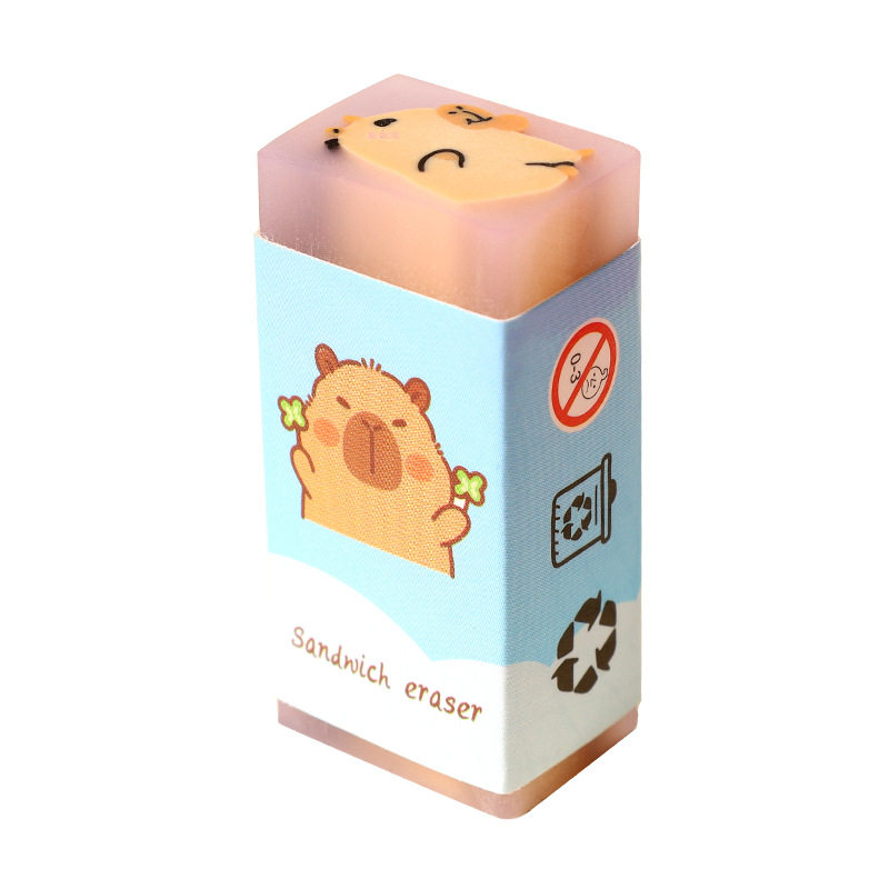 creative capabala eraser for elementary school students cute dandruff-free over clean eraser exam painting eraser stationery Item Picture