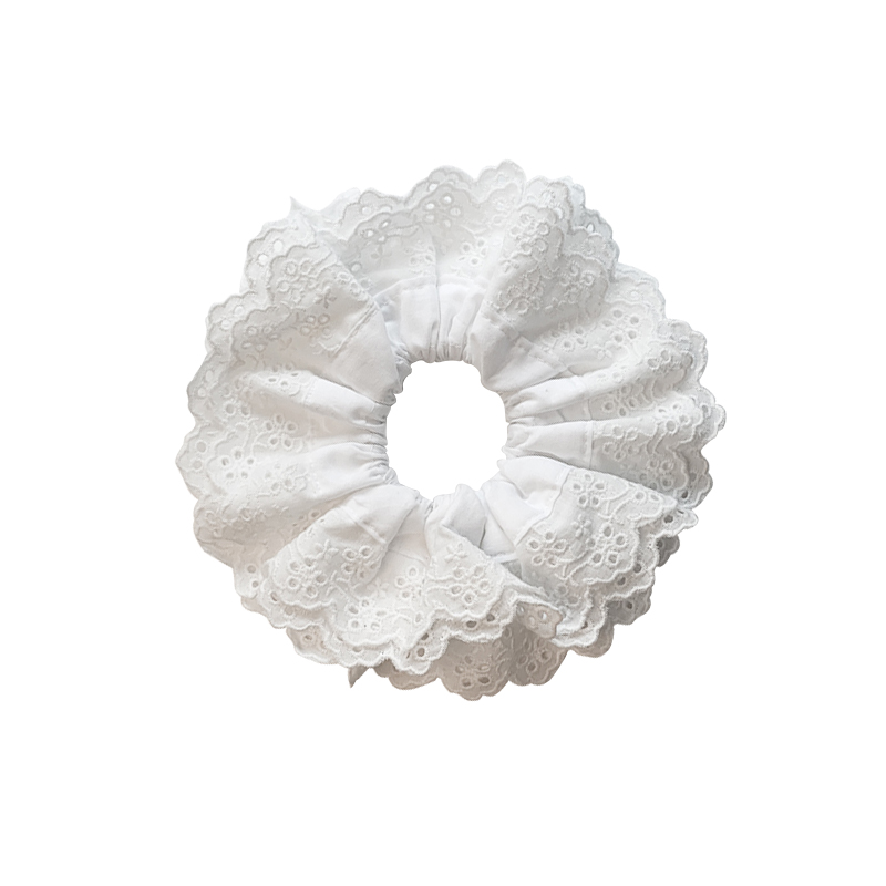 多层花边蕾丝大肠发圈女韩系大号发绳头绳复古手工高级感发饰头饰
