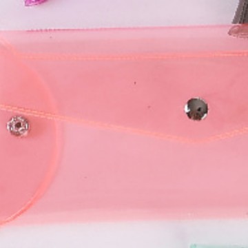 color buggy bag simple ins girly heart makeup bag good-looking desktop stationery storage bag pencil case Item Picture
