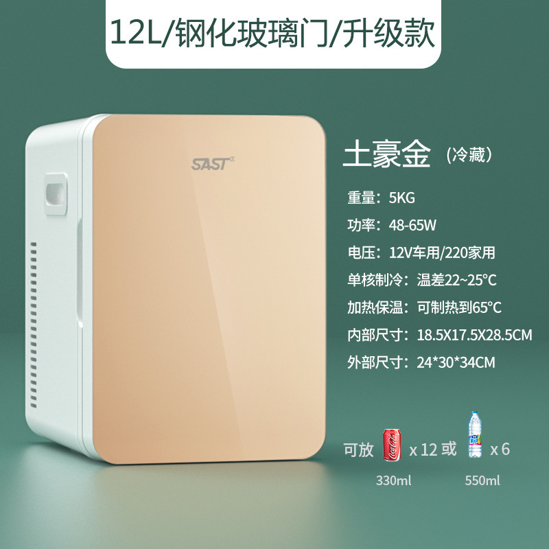 sast car refrigerator universal heating and cooling box dual use in car and home mini mini refrigerator freezer dual use in car and home wholesale details Picture