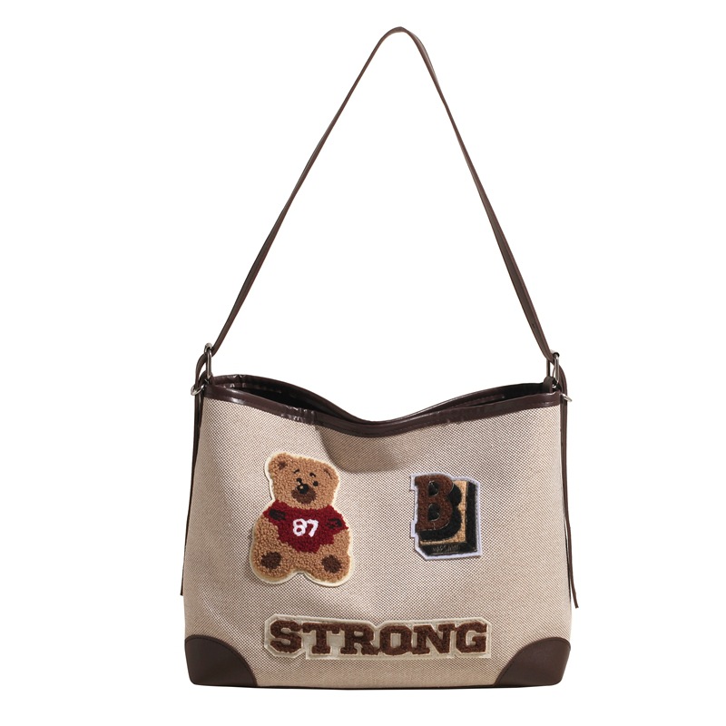 korean style retro large capacity totes women's handbags 2025 new underarm commuter shoulder bag crossbody bag details Picture