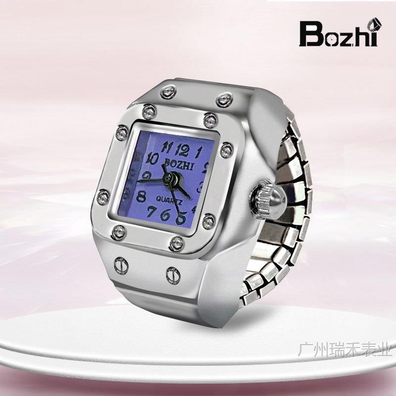 [ring watch] new hot sale creative alloy shell ring watch couple foreign trade new male and female manufacturers direct wholesale full figure