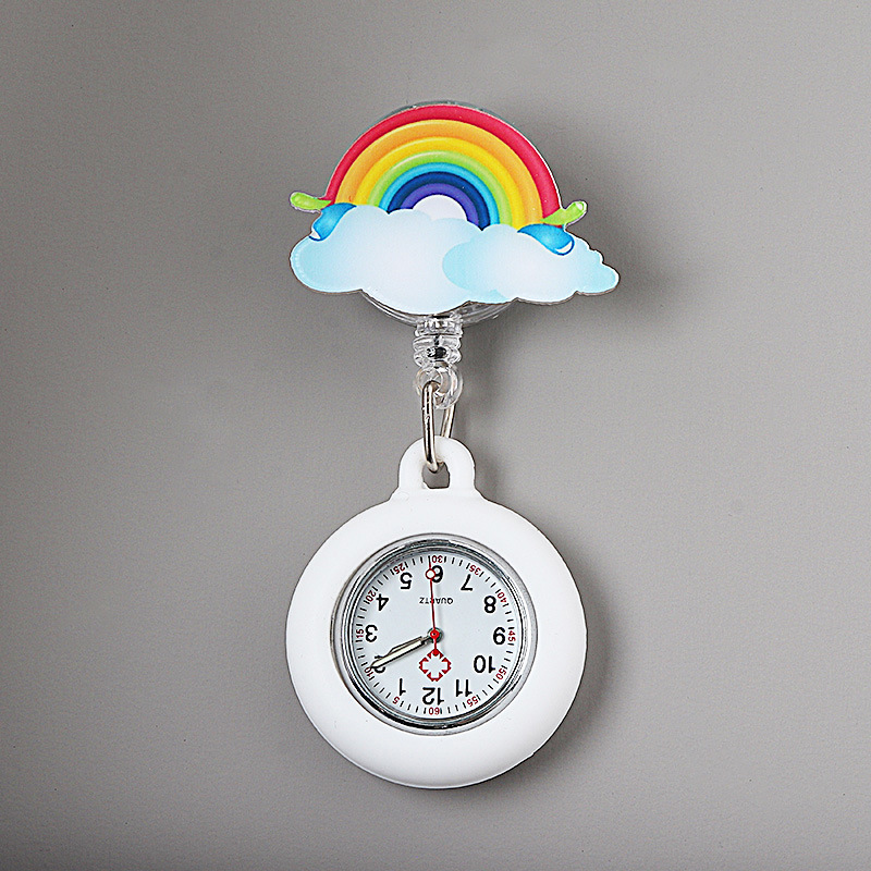 luminous nurse's watch women's exam cute pocket student doctor pocket watch retractable clip-on waterproof chest pocket watch Specification drawing