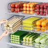 refrigerator storage box food grade crisper frozen eggs storage box special organize fantastic for kitchen vegetables and fruits details Picture