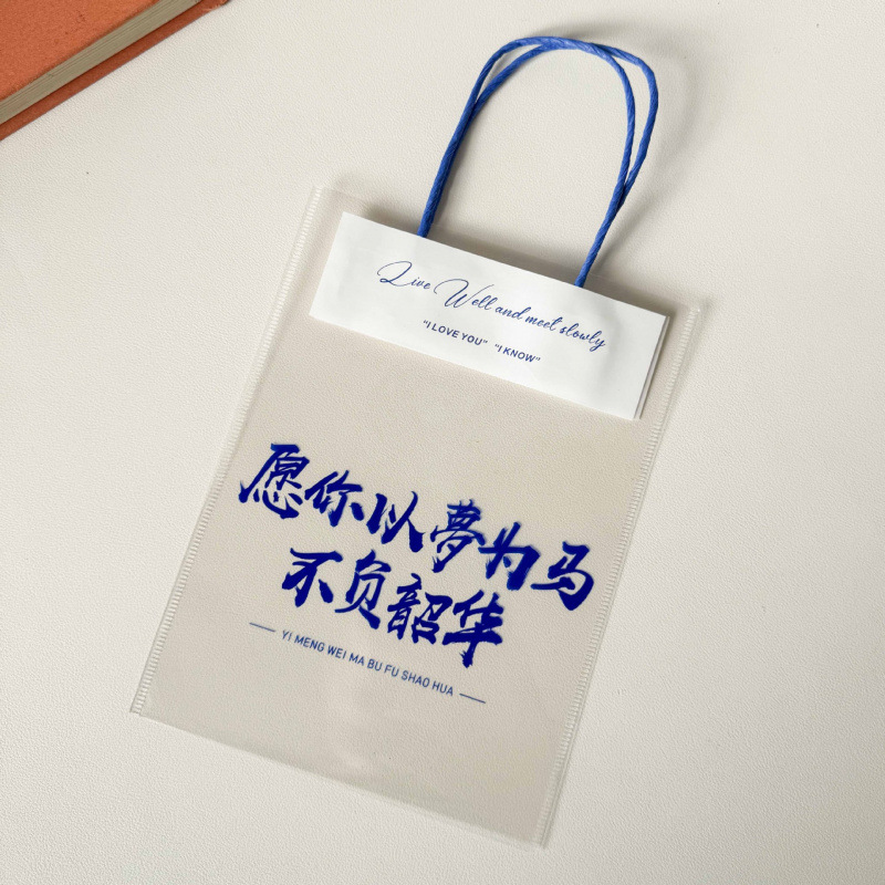 small transparent gift bag handbag toy kindergarten children snack stationery jewelry bag graduation school wholesale full figure
